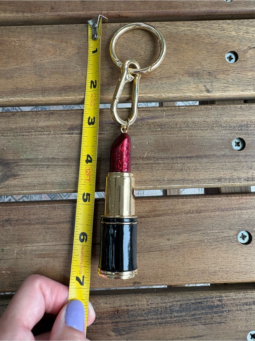 Sephora Baublebar Red Lipstick Keychain Bag Charm - Picture 5 of 5